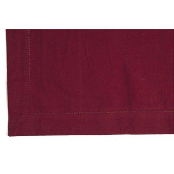 Dunroven House Dunroven House K817-CRN 54 x 54 Inch Hemstitch Tablecloth in Cranberry K817-CRN